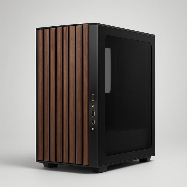 Fractal Design North ATX Mid-Tower Case, Charcoal Black, Tempered Glass