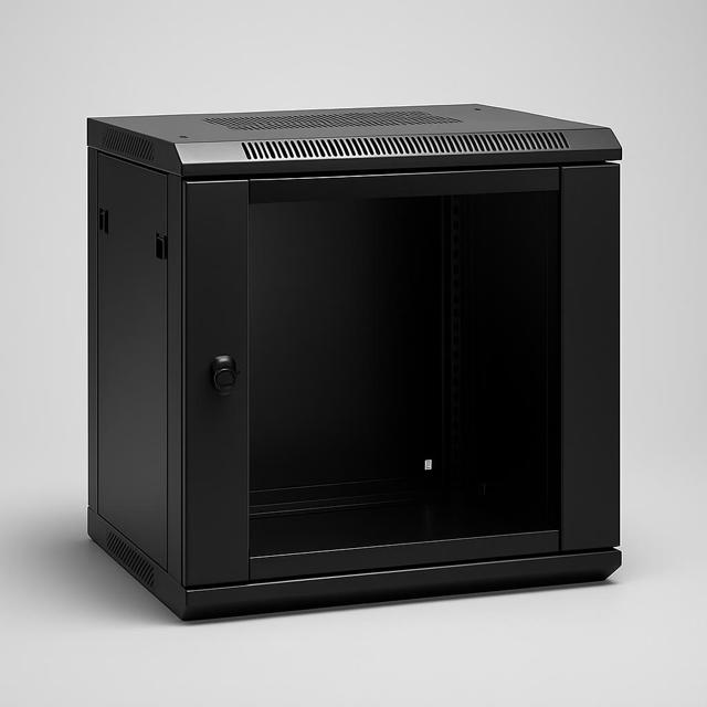 Excel Environ 12U 19-inch Wall Mount Cabinet, 450 mm Deep, Glass Door