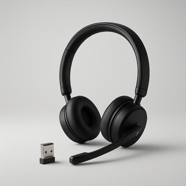 Jabra Evolve2 65 Wireless Stereo Headset, Link380 USB-A, MS Teams