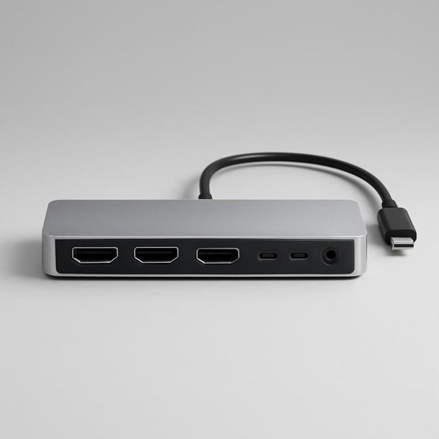 StarTech.com USB-C Triple 4K Monitor Docking Station, 100 W PD